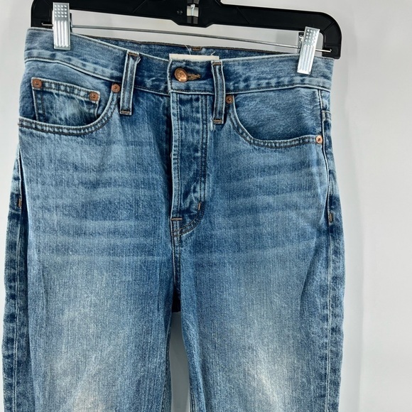 Rivet & Thread blue jeans straight leg size 25 button front - Picture 2 of 12